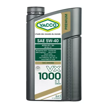 روغن موتور مدل ۵W-۴۰ شرکت یاکو YACCO (اصل فرانسه) (قیمت همکاری، سفارش تعداد)